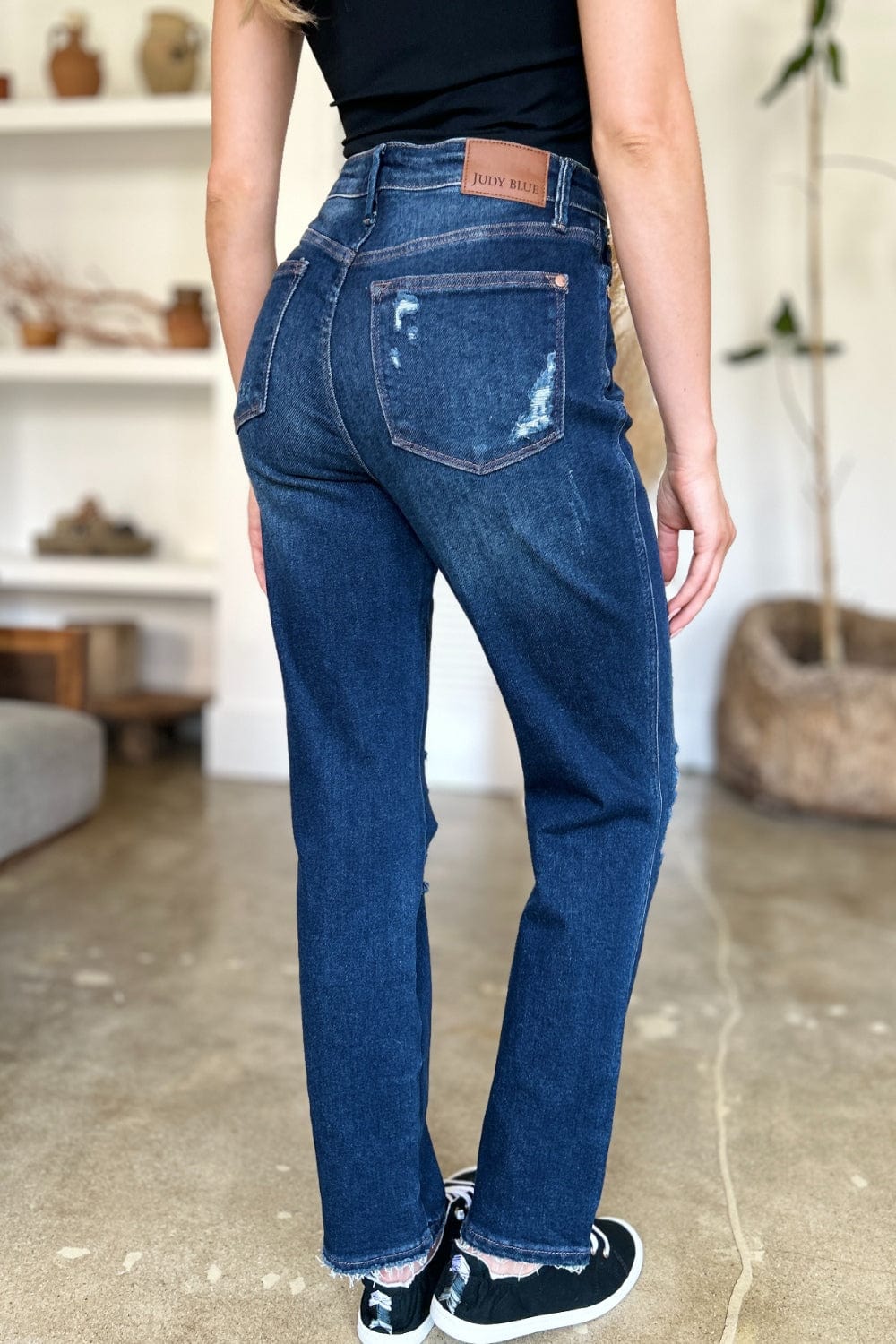 Judy Blue High Waist Rigid Straight Jeans