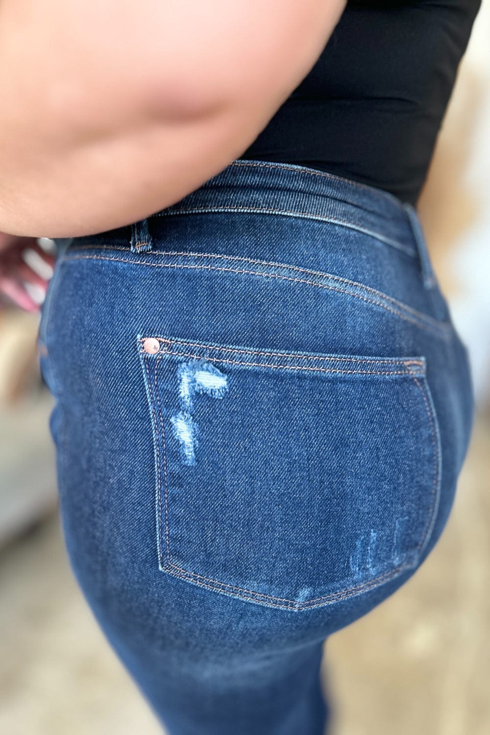 Judy Blue High Waist Rigid Straight Jeans