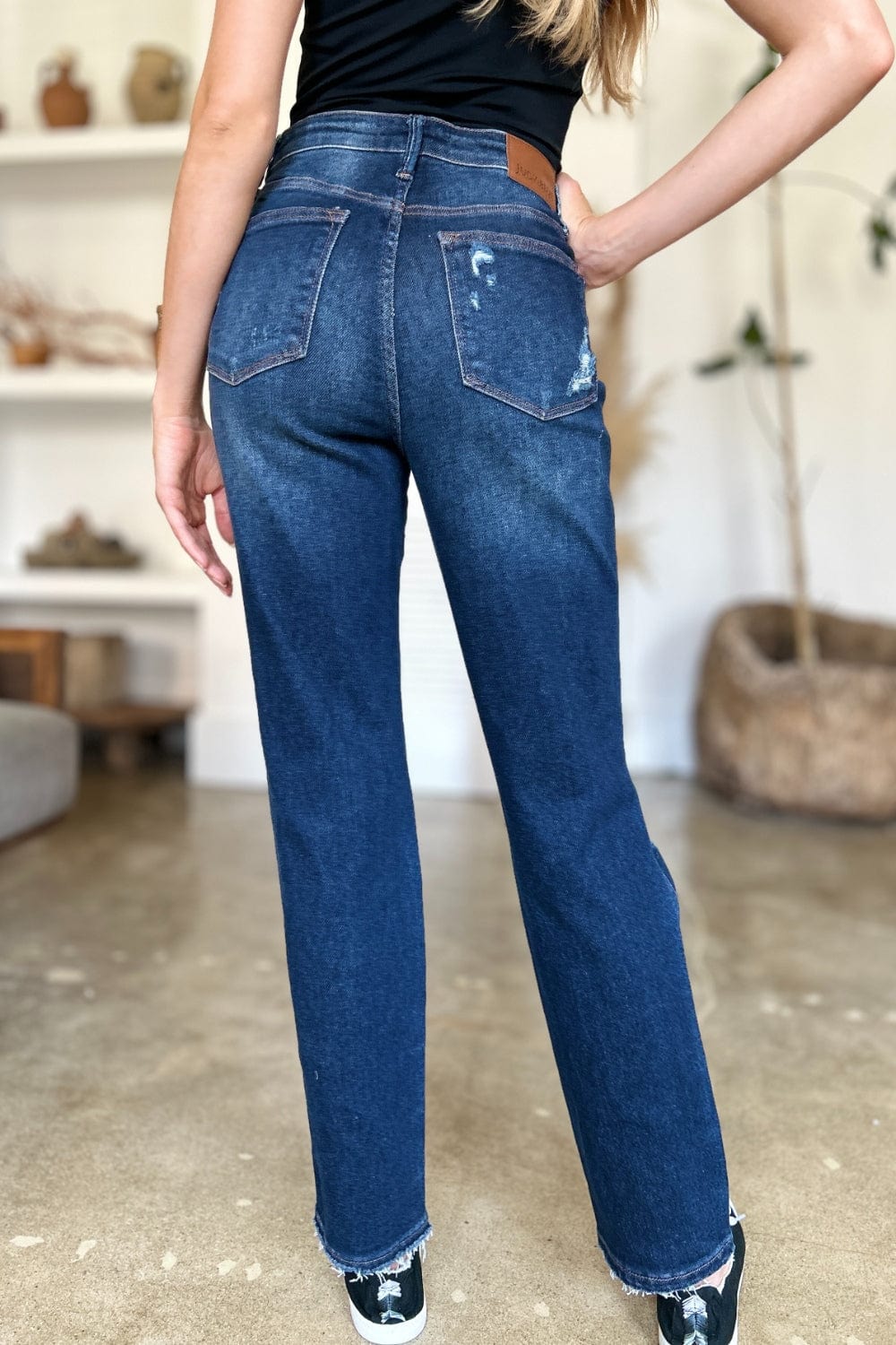 Judy Blue High Waist Rigid Straight Jeans