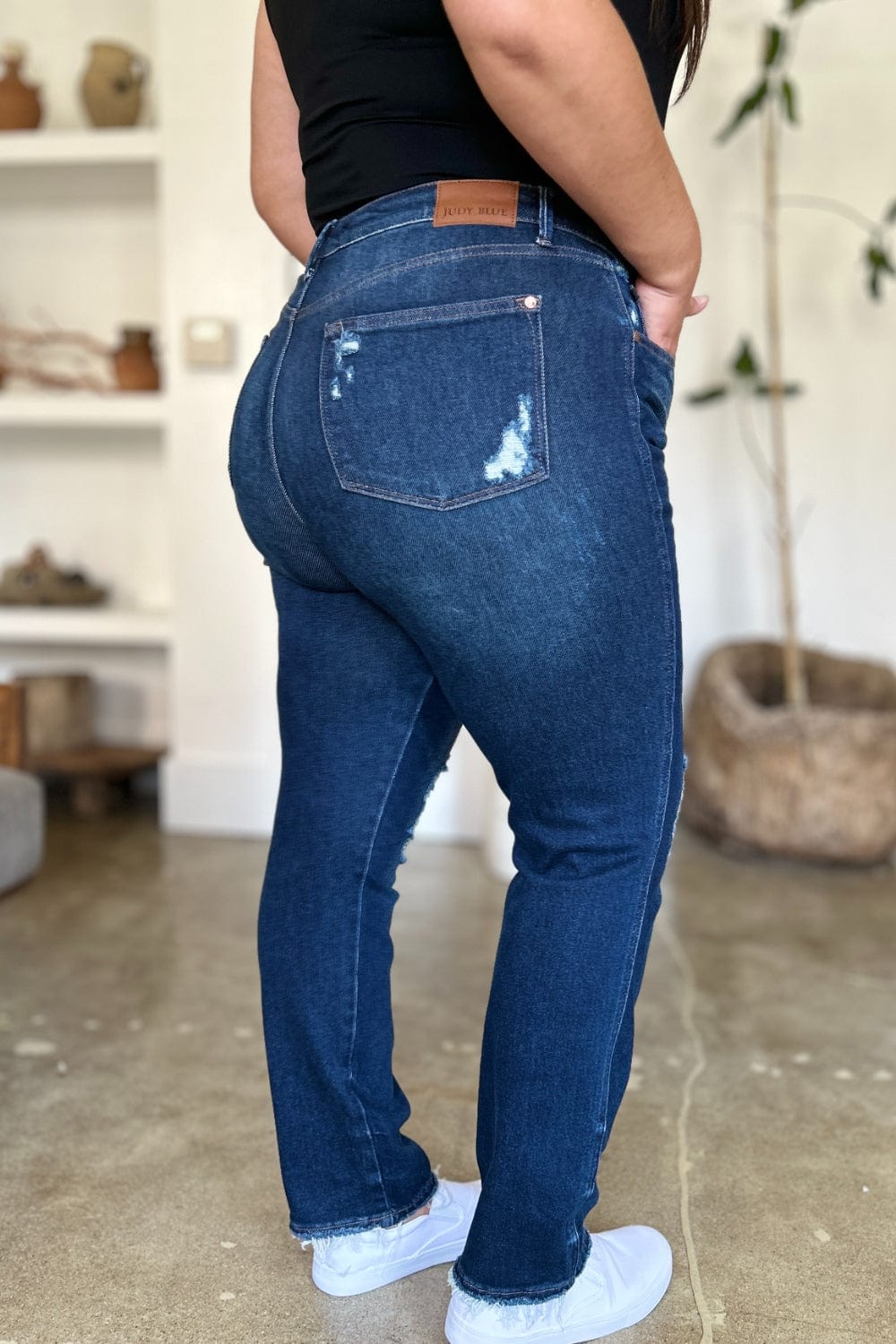 Judy Blue High Waist Rigid Straight Jeans