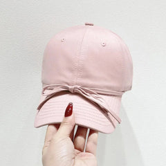 Minimalist Bow Accent Baseball Cap
