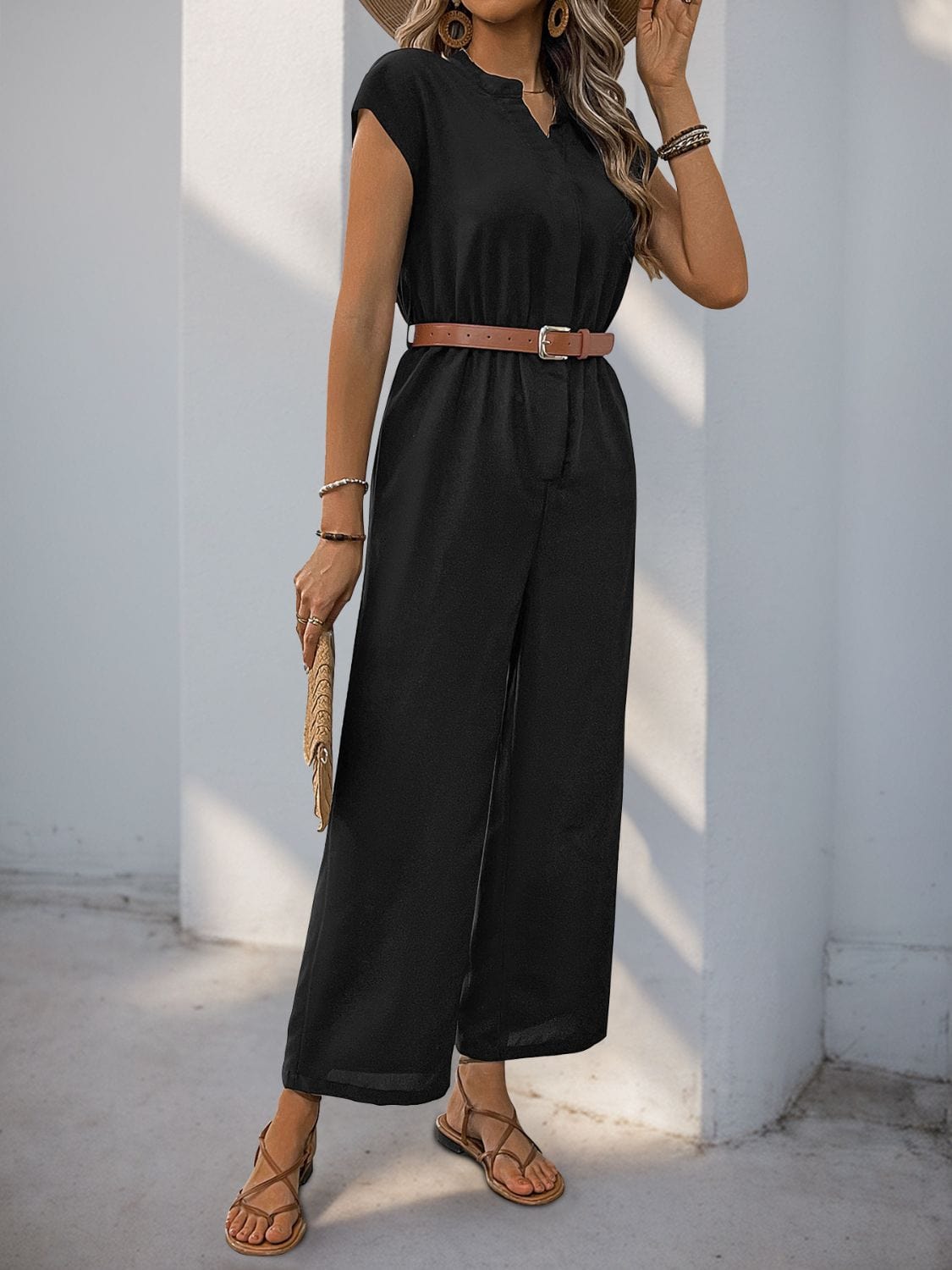 Modern Chic Wide-Leg Jumpsuit