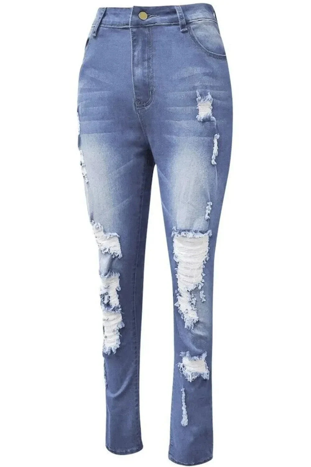 Nichole Distressed Skinny Jeans Plus Size