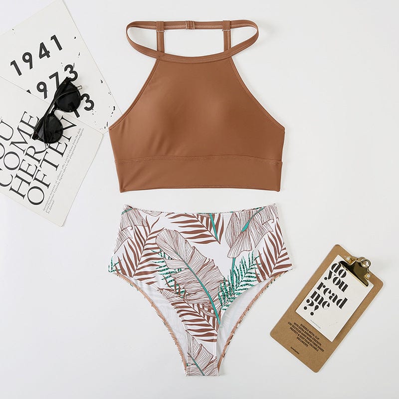 Island Bloom Tropical Print Bikini Set