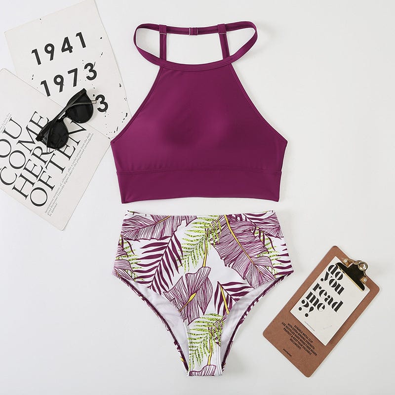 Island Bloom Tropical Print Bikini Set