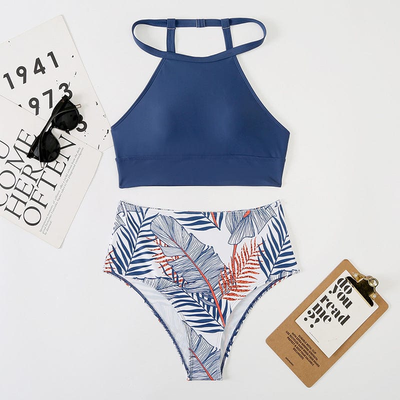 Island Bloom Tropical Print Bikini Set