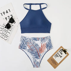 Island Bloom Tropical Print Bikini Set