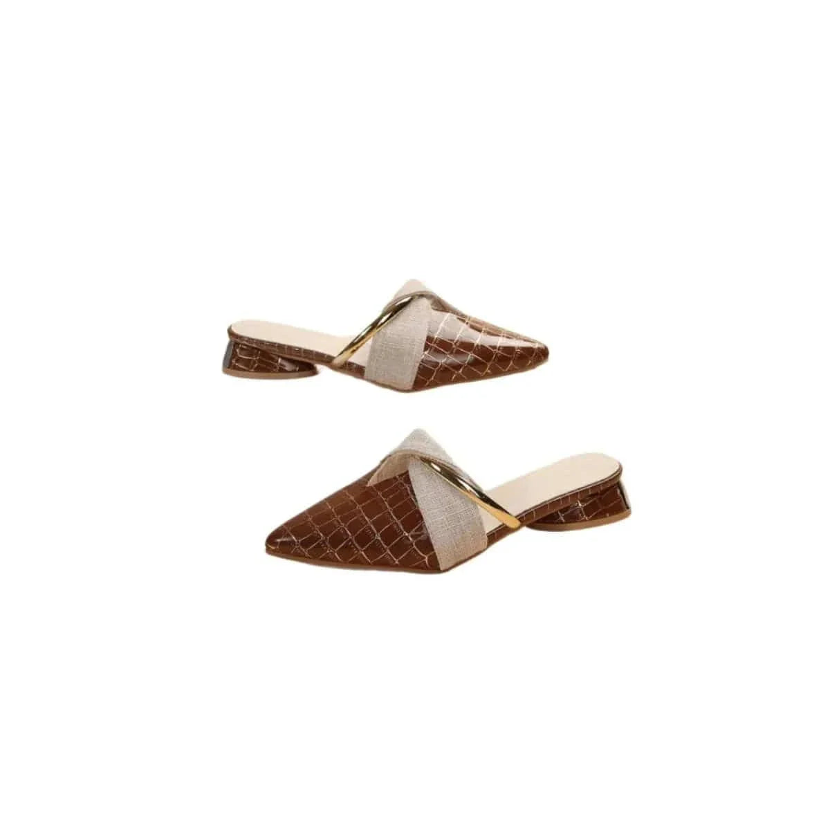 Point Toe Block Heels Sandals