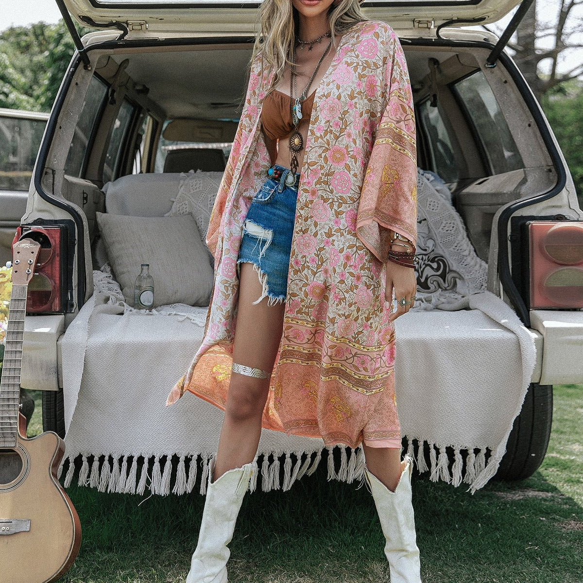 Amaryllis Boho Kimono