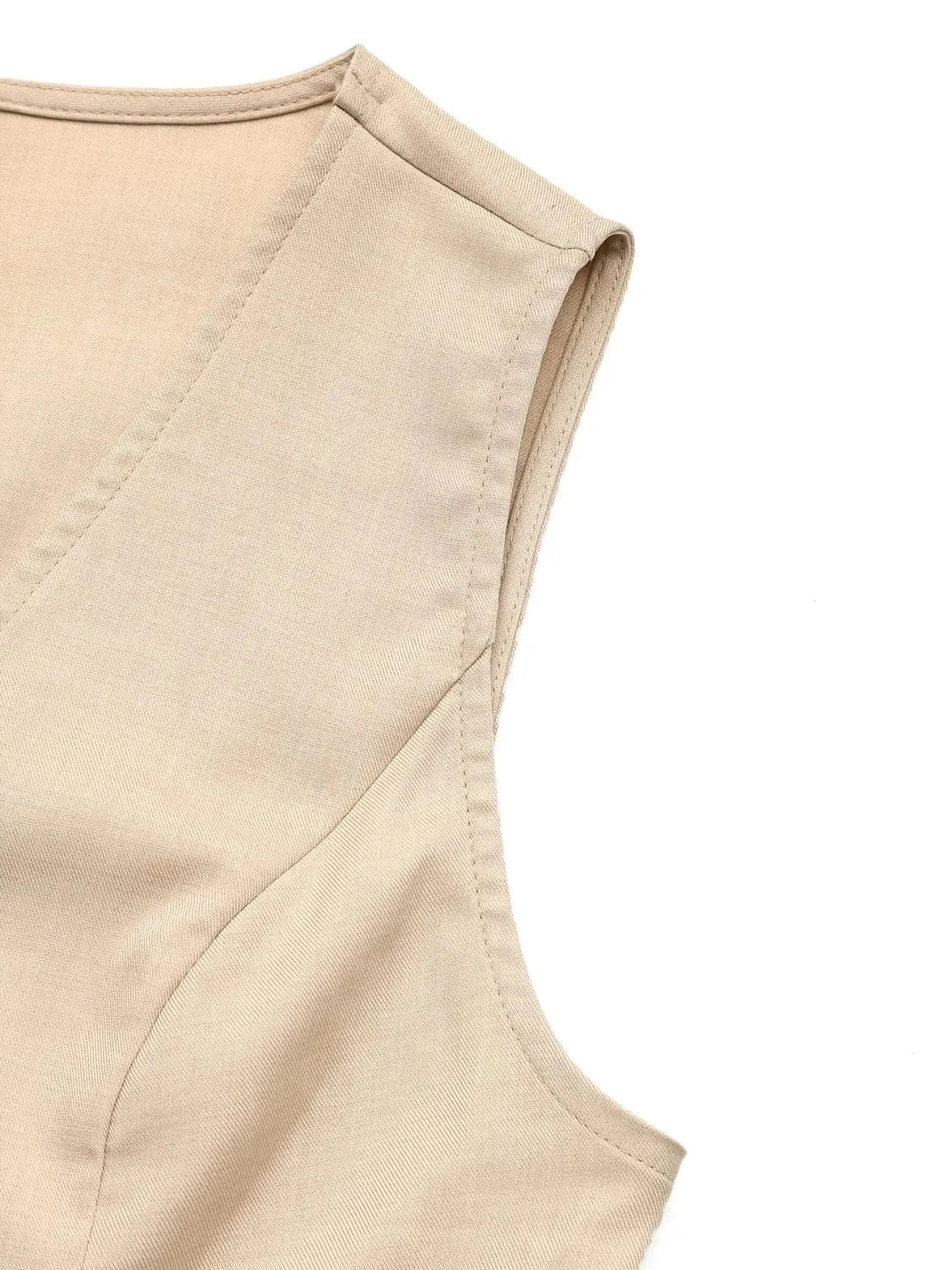 V-Neck Vest and Shorts Set