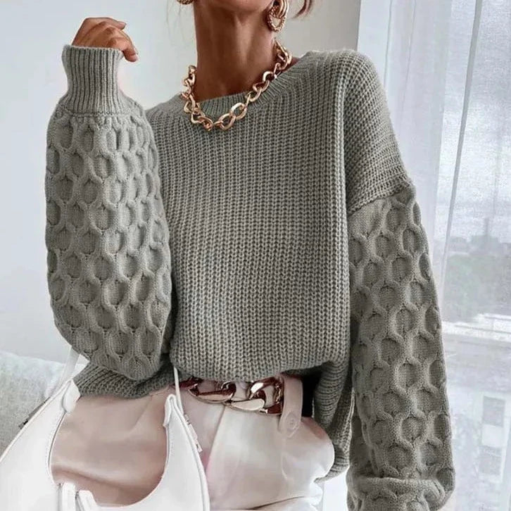 Honeycomb Knitted Sweater