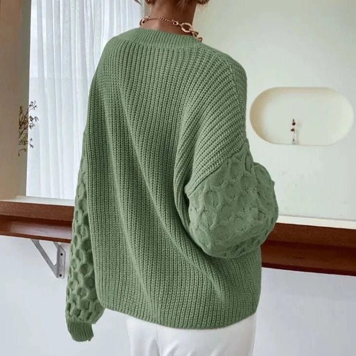 Honeycomb Knitted Sweater