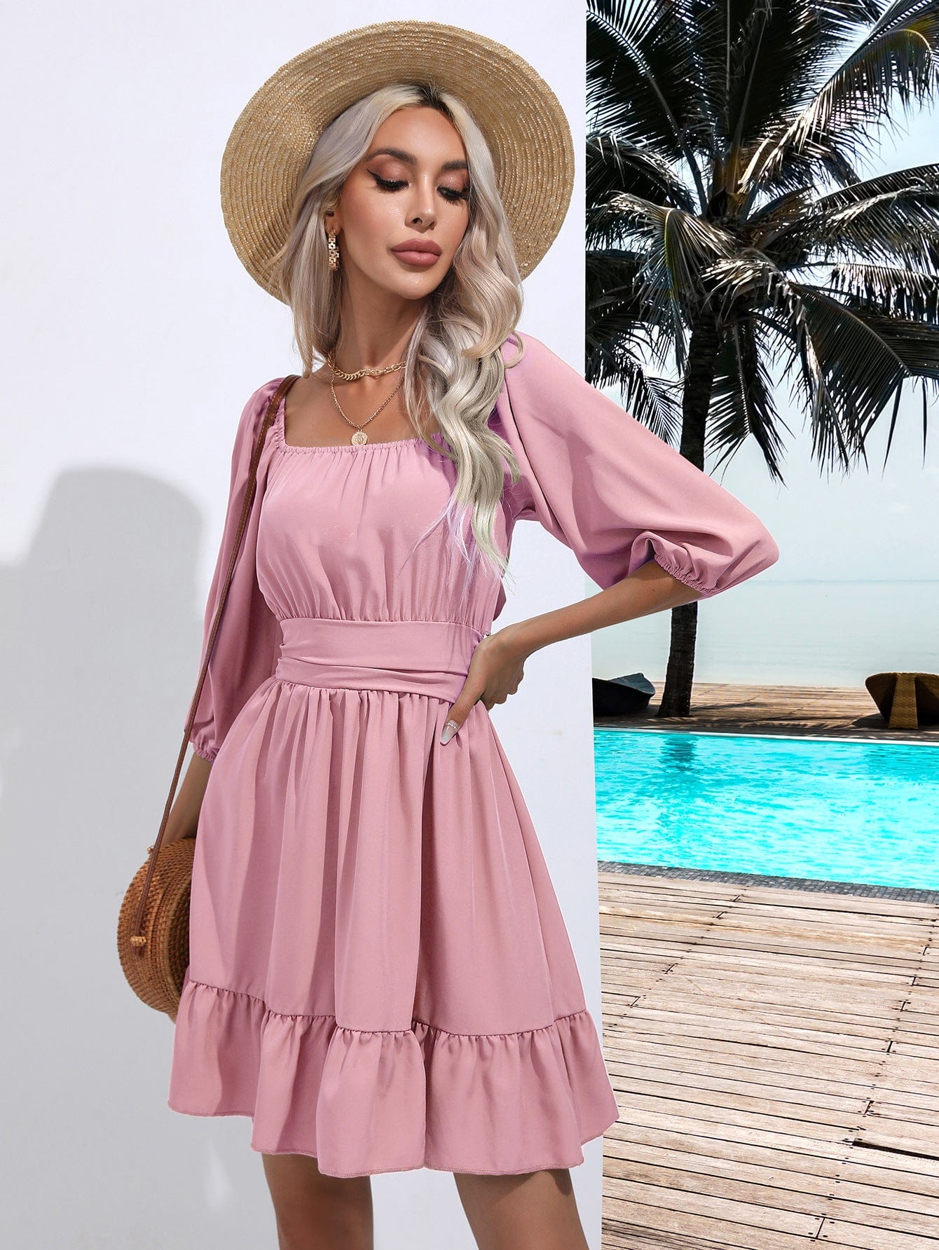 Alexis Boho Mini Dress