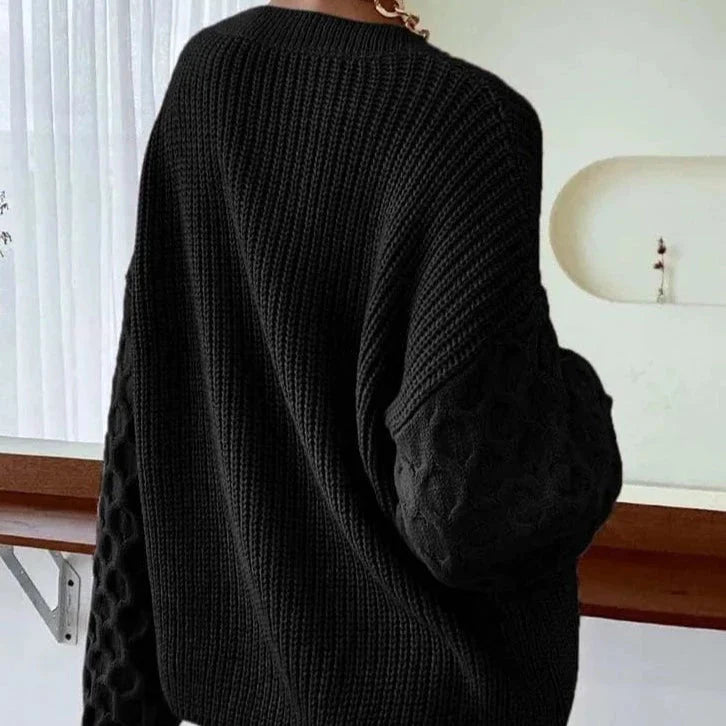 Honeycomb Knitted Sweater