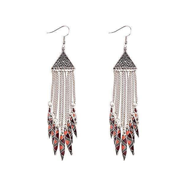 Boho Tassel Chain Earrings