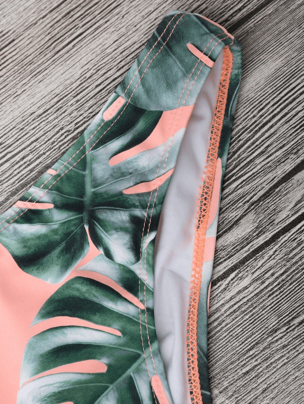 Palm Leaf Bikini Set in Pink
