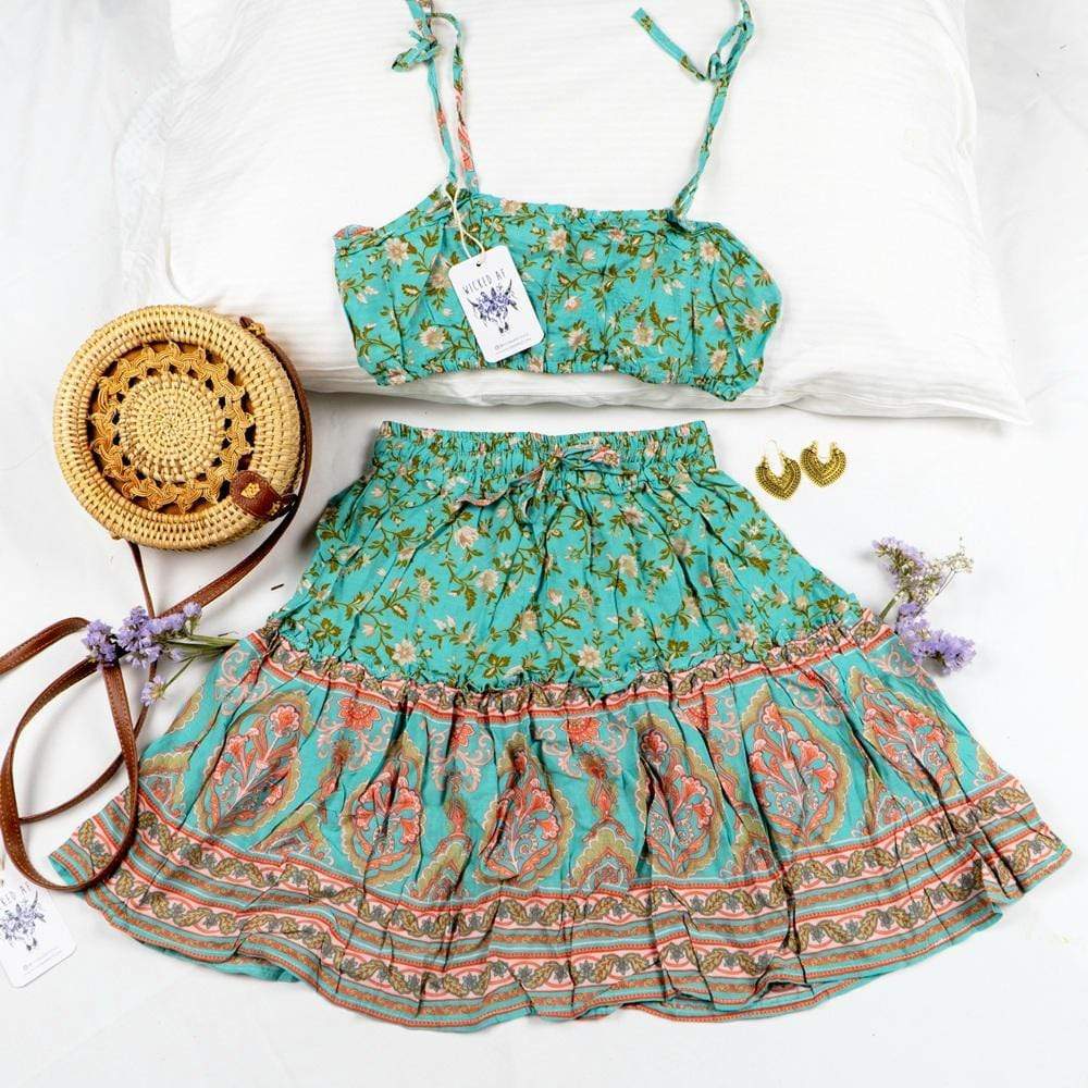 Boho Floral Two Piece Set