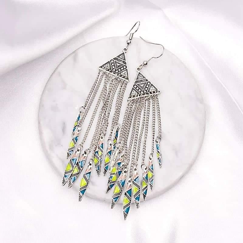 Boho Tassel Chain Earrings