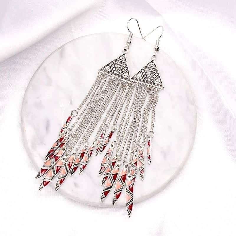 Boho Tassel Chain Earrings