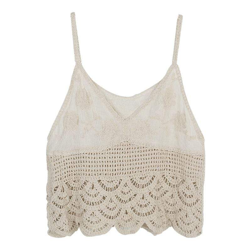 Brunhilde Hollow Out Crop Top