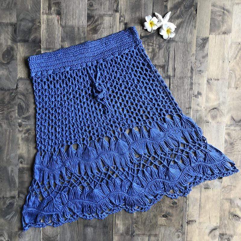 Hand Woven Boho Mini Skirt