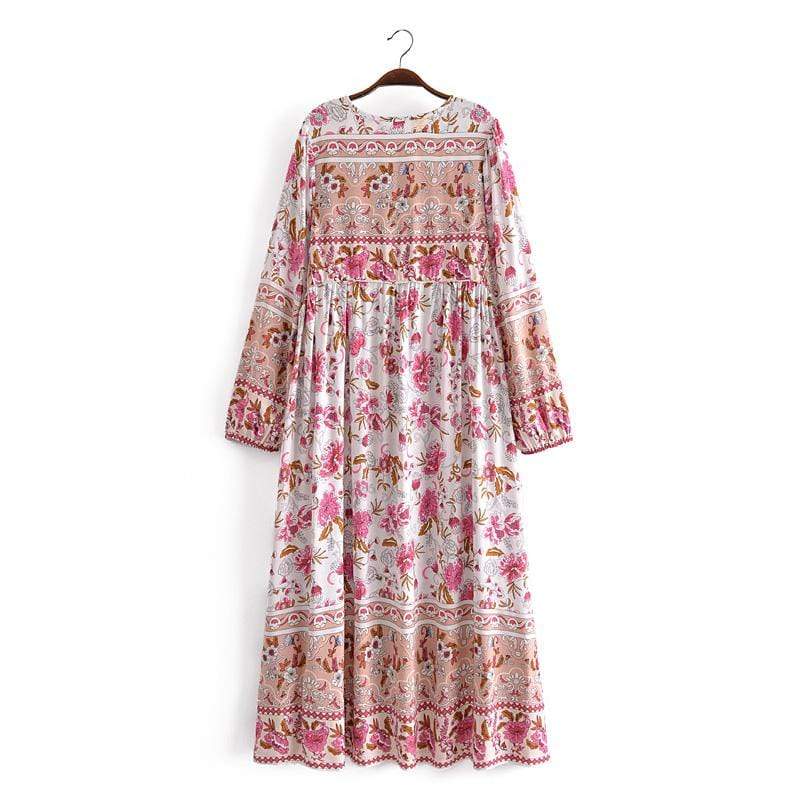 Elena Pink Maxi Dress