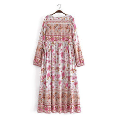 Elena Pink Maxi Dress