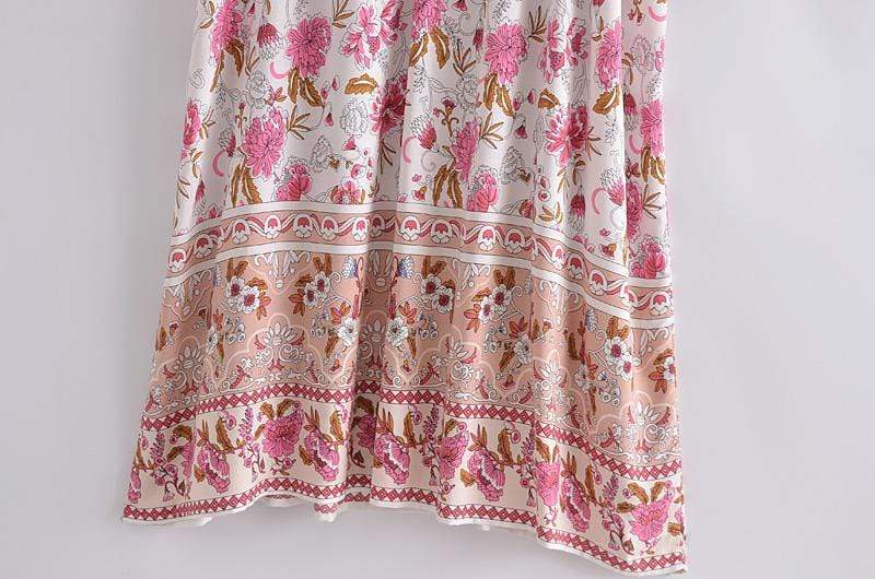 Elena Pink Maxi Dress