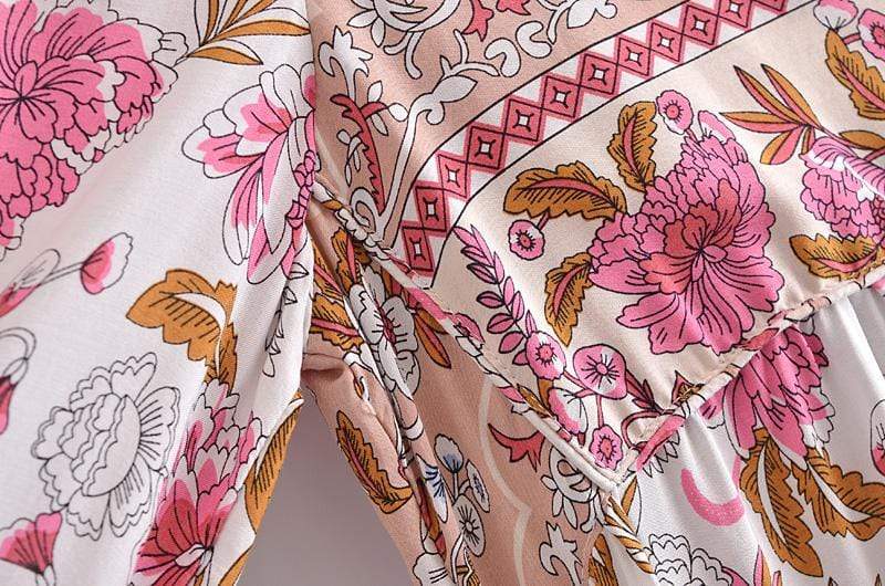 Elena Pink Maxi Dress