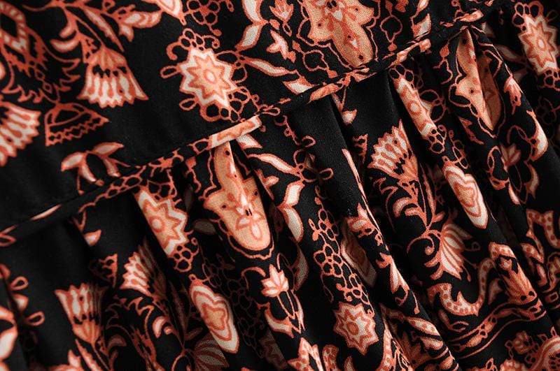 Ethnic Floral Maxi Dress