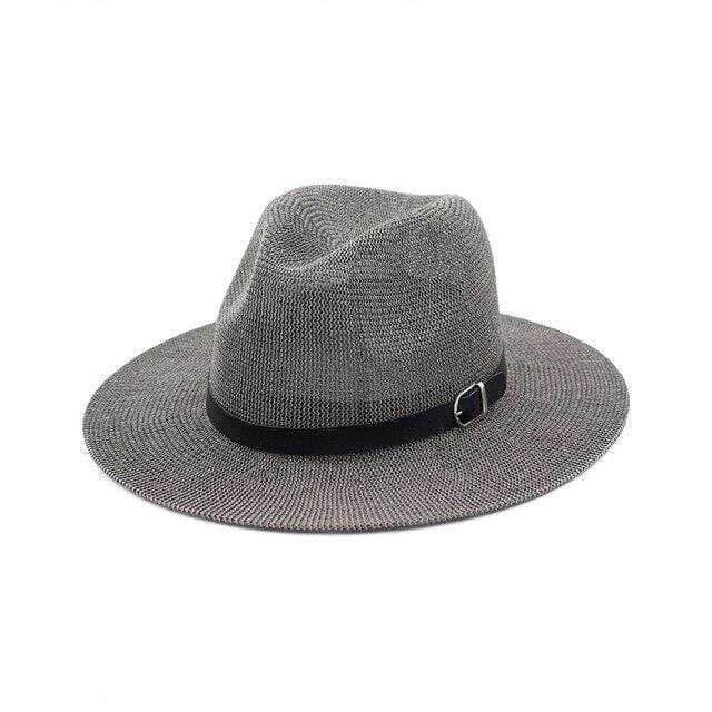 Black Belted Panama Hat