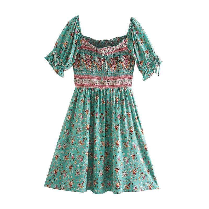 Kaila Mini Dress in Green