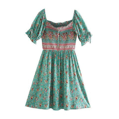 Kaila Mini Dress in Green