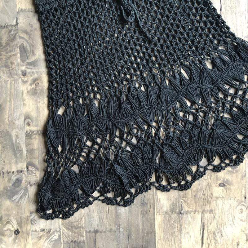 Hand Woven Boho Mini Skirt
