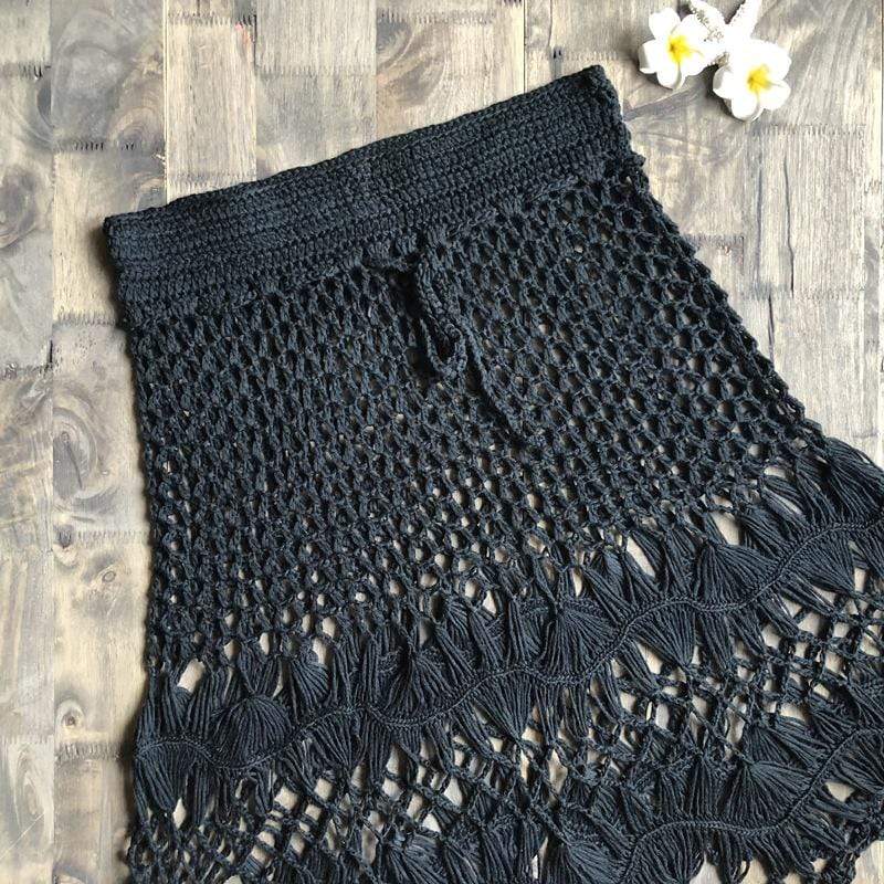 Hand Woven Boho Mini Skirt