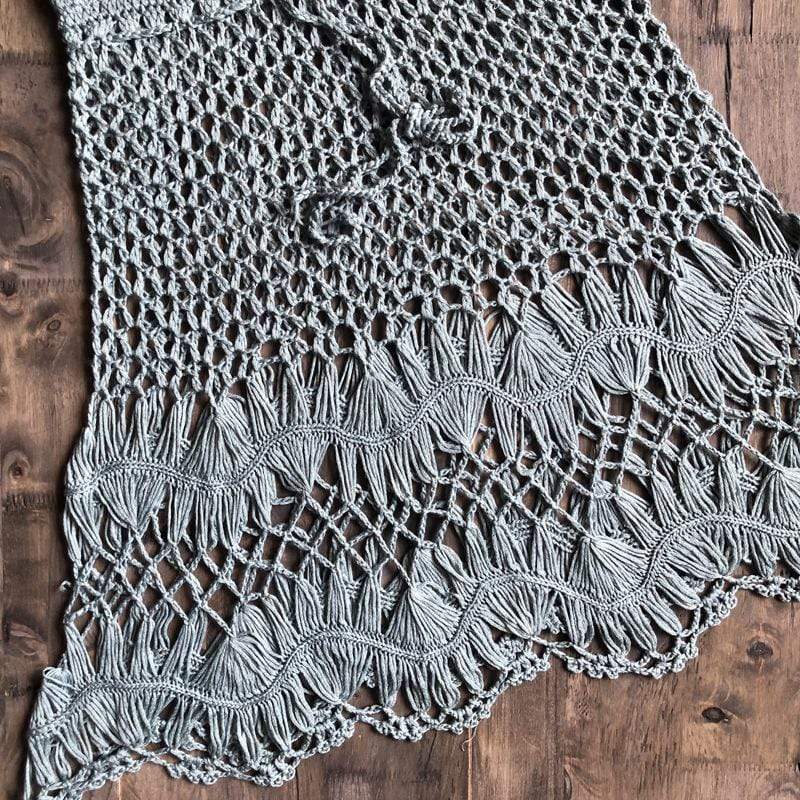 Hand Woven Boho Mini Skirt