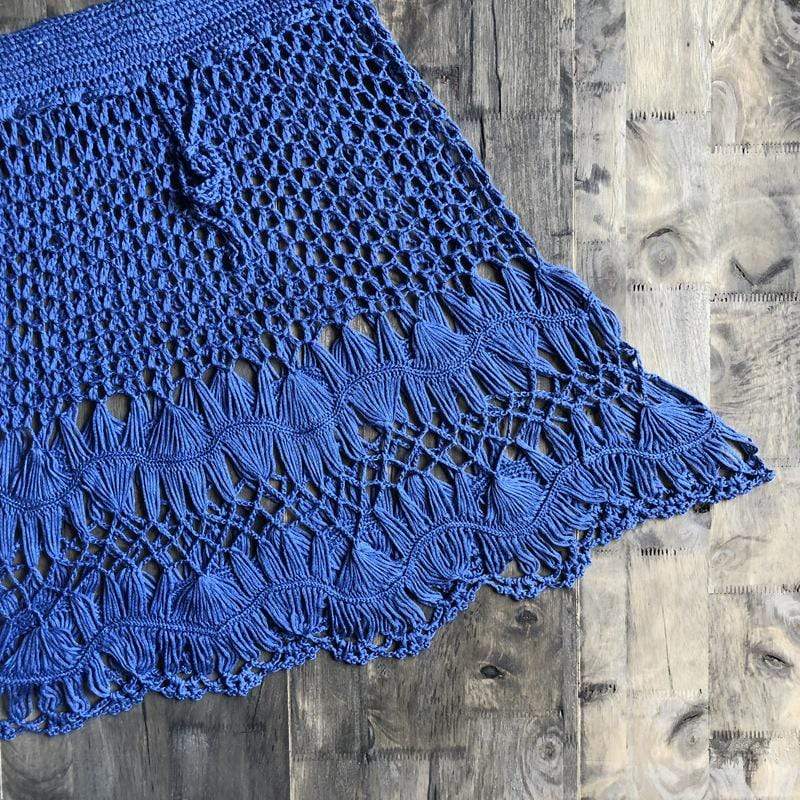 Hand Woven Boho Mini Skirt