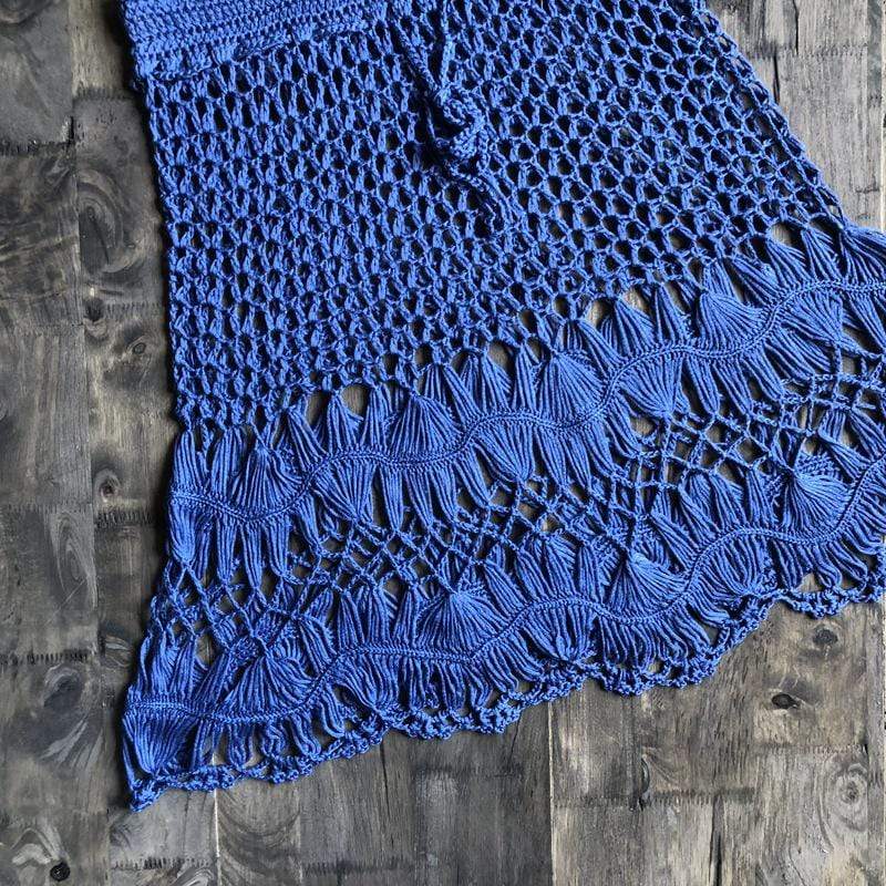 Hand Woven Boho Mini Skirt