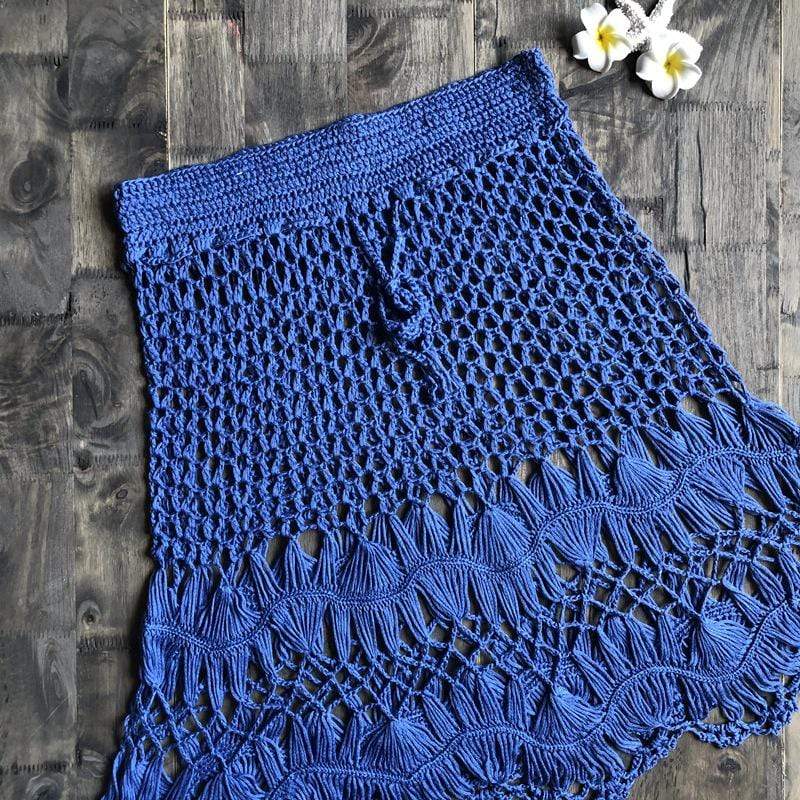 Hand Woven Boho Mini Skirt