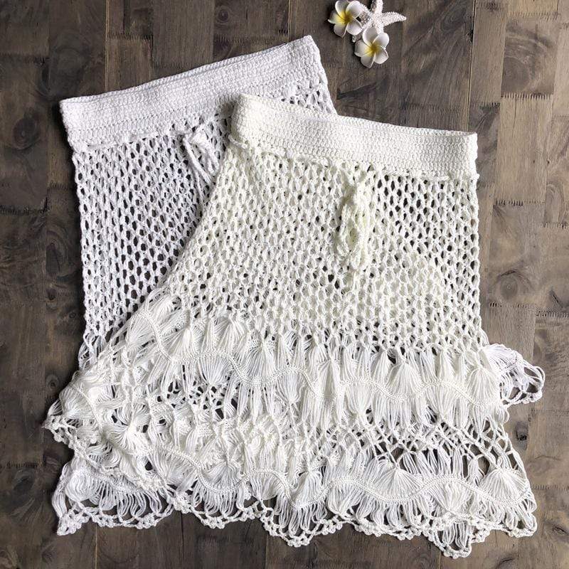 Hand Woven Boho Mini Skirt