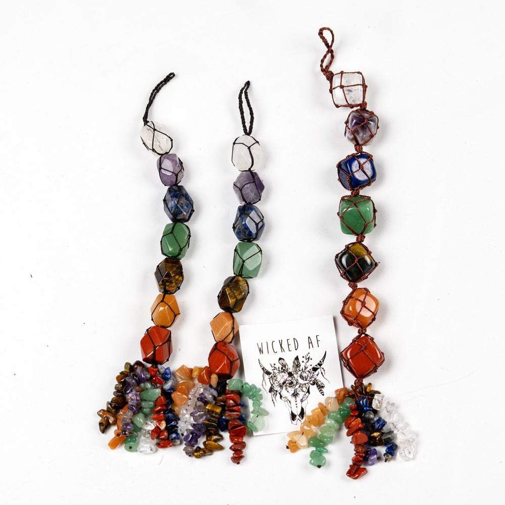 Hanging 7 Chakra Gemstones- Large Size