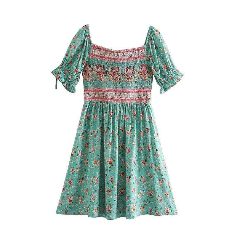 Kaila Mini Dress in Green