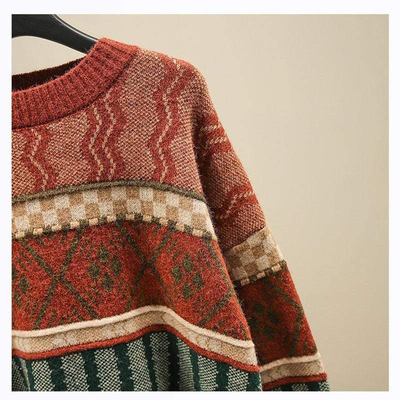 Kalea Retro Knitted Sweater