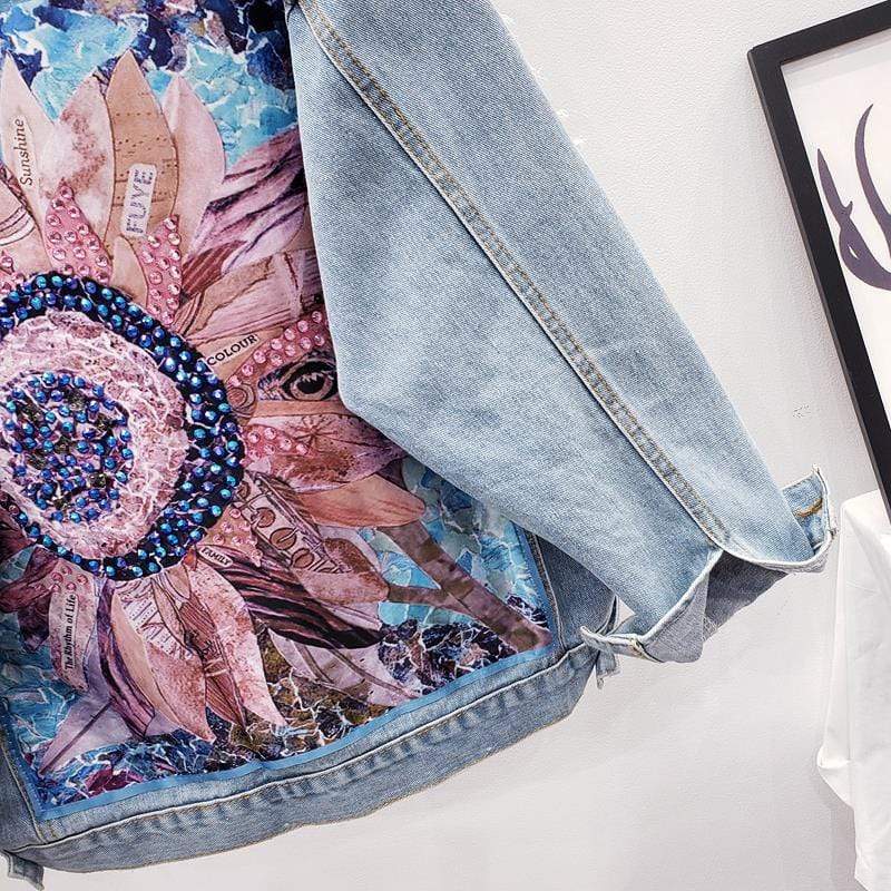 Layana Cowboy Style Denim Jacket