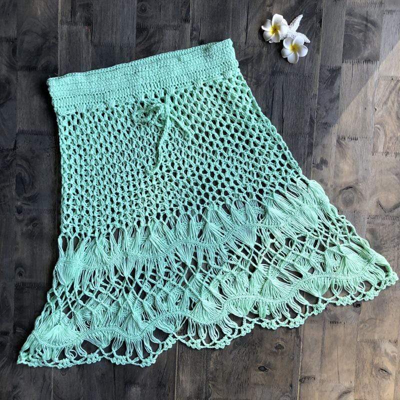 Hand Woven Boho Mini Skirt