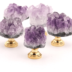 Natural Amethyst Stone Handle