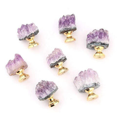 Natural Amethyst Stone Handle