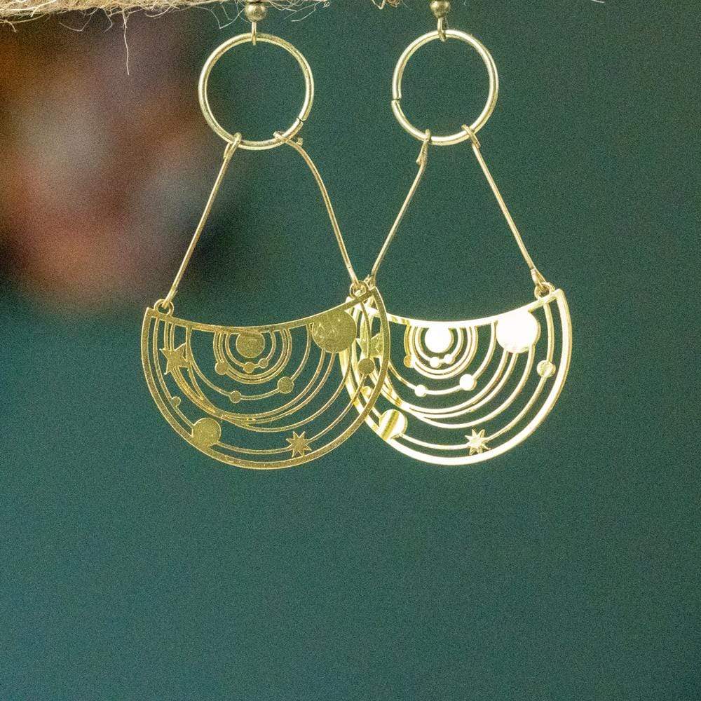 Solar System Drop Earrings