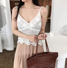 Brunhilde Hollow Out Crop Top