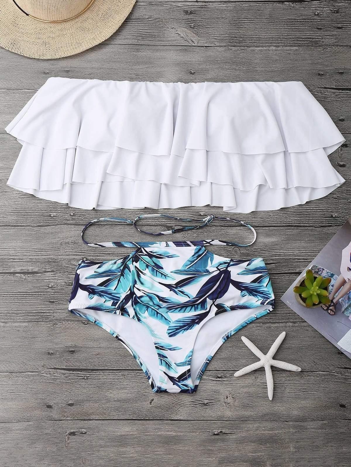 Alda Flounce Bikini Set